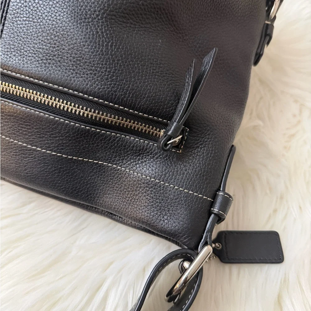 Coach Black Leather Shoulder Bag#F15064